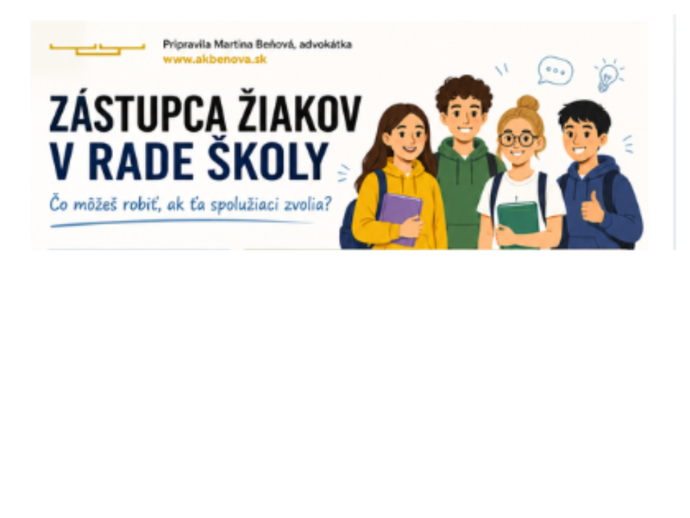 Zástupcovia žiakov v rade školy